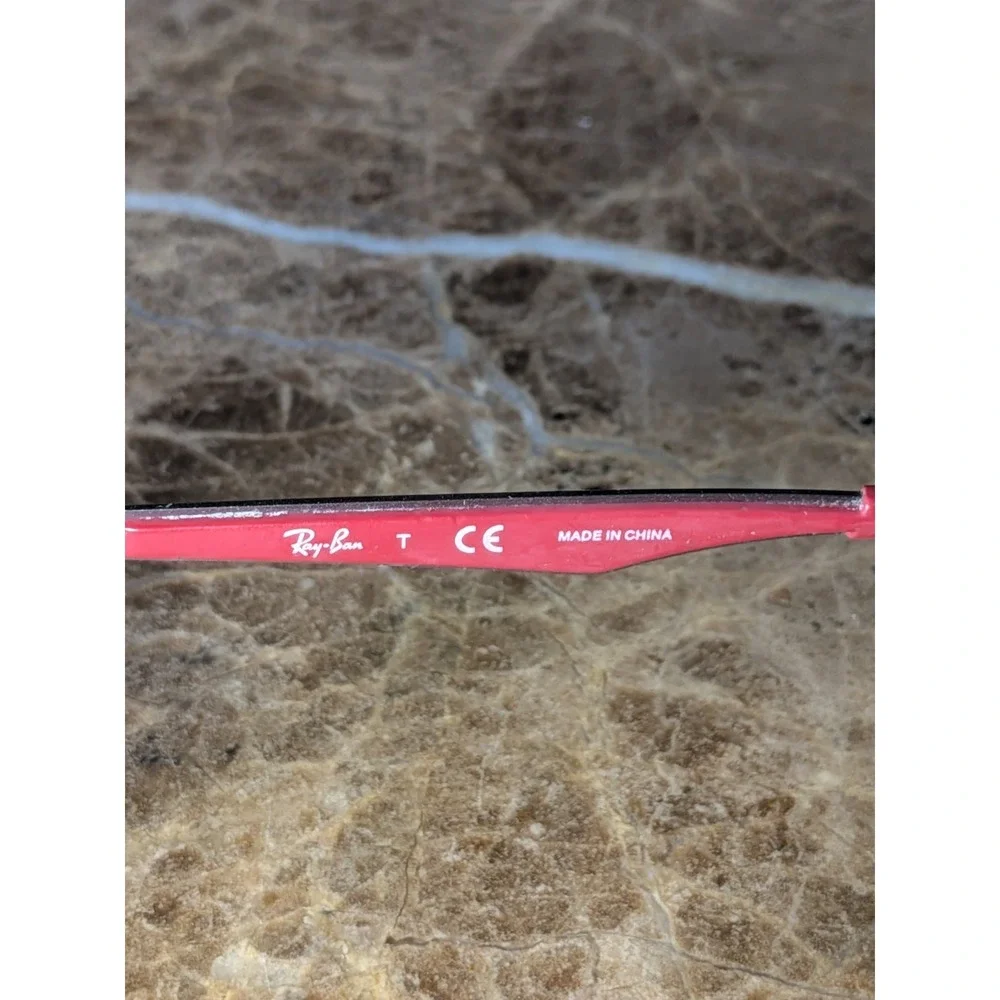 RAY-BAN JR‎ RB1052 4057 Blue Silver/Red Eyeglasses Frame 49-15-130